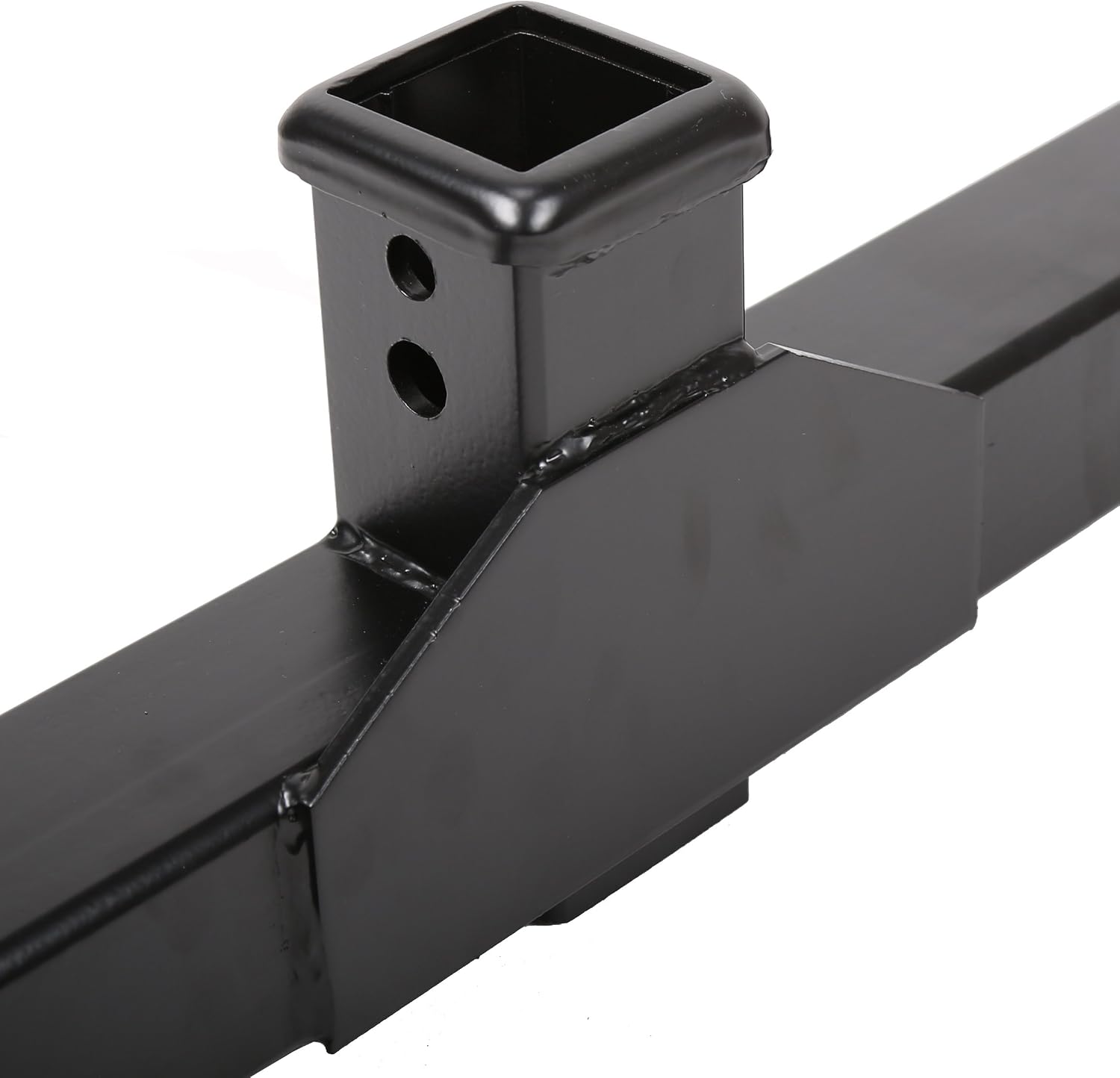 ALMULOO 2" Front Mount Trailer Receiver Hitch Compatible with 1999-2007 Ford F-250/350/450/550 Super Duty w/2" Receiver Powder Coated Steel Replacement for 65022