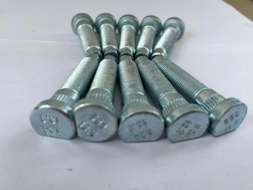 10 PCS 1/2-20 Serrated Wheel Stud Bolts 610-523 0.56 in. Knurl, 2.3 in. Length Compatible with 2005-2014 Ford Mustang Front Hub