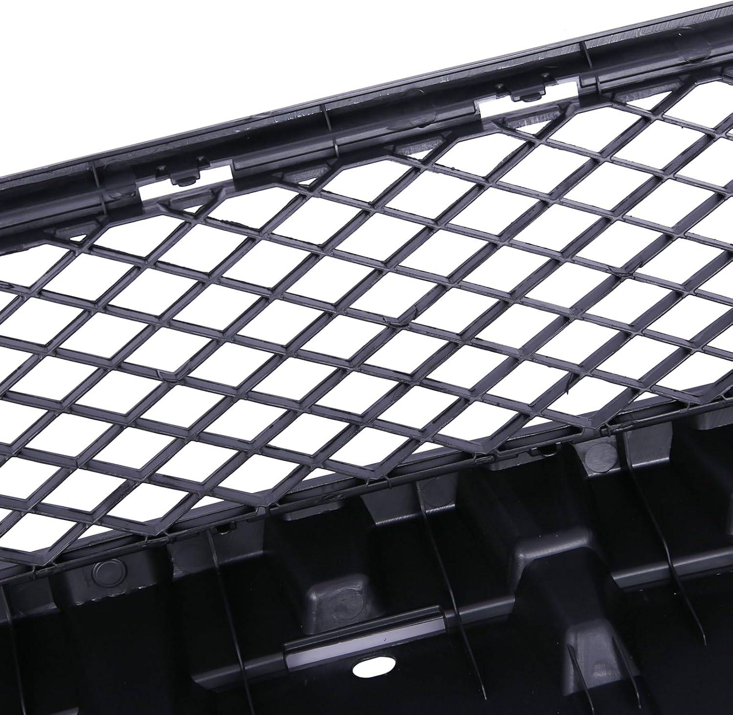 Front Grill for 2014 to 2015 Honda Civic Upper & Lower Grille with Fog Lamp Cover, Black Factory Style Replaces 71120-TS8-A51, 71105-TS8-A51