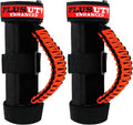 Roll Bar Grab Handles Grips Triple Straps for UTV ATV Polaris Ranger RZR XP900 1000 Honda Pioneer Talon Kawasaki Wildcat Yamaha YXZ Can Strap 1.75 to 2 Inch Bars 2PCS Orange