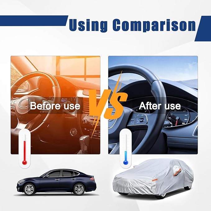 Kayme 6 Layers Car Cover Custom Fit - Image 4