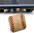 Tow Hitch Covers Baseball, Grunge Sport Leather Worn Baseball Auto 2 Inch Trailer Hitch Cover Plug Cap Insert Receiver Tube Hitch Covers for Most Cars Trucks SUVs