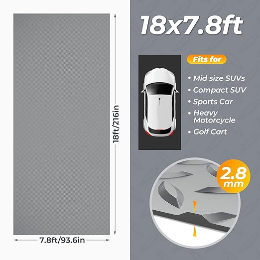 Geemax 7.8 x 18 FT Garage Floor Mats - Image 6