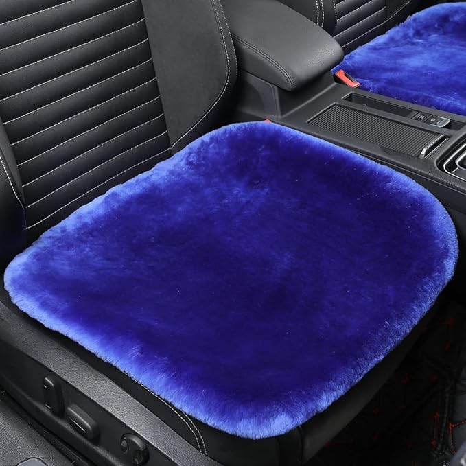 Fluffy Genuine Australia Sheepskin Car Seat Cover - Image 2