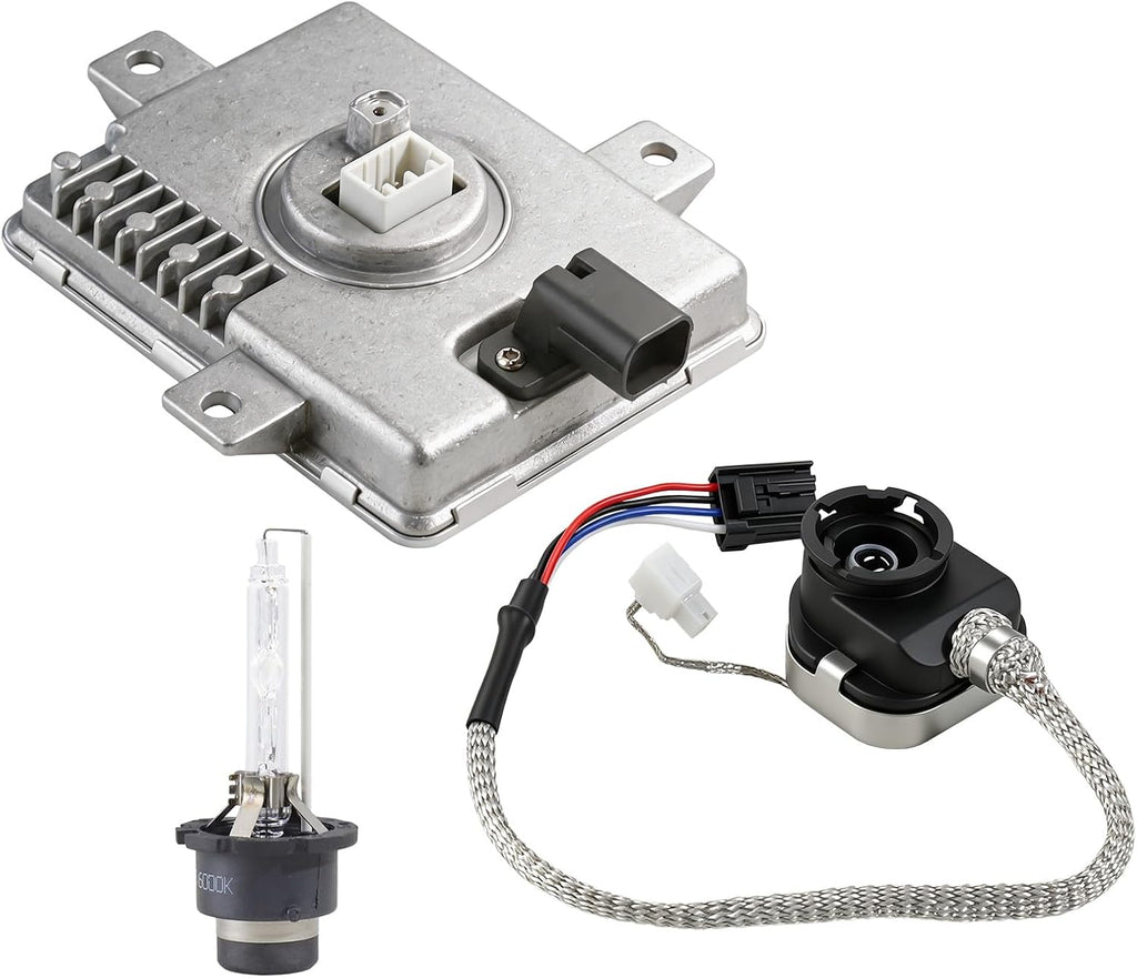 Xenon HID Headlight Ballast Unit Assembly with Igniter and D2S Bulb Compatible with Acura TL TSX/TL Type-S 2002-2005, Honda S2000 2004-2009, Mazda 3 Replaces X6T02971, W3T10471, W3T14371