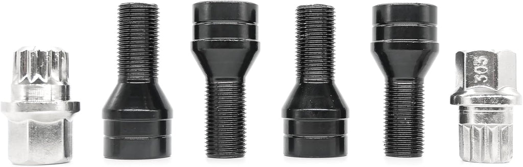 36136776076 1 Set Wheel Lock Internal Spline Lug Bolt Set Compatible with X1 X3 X5 X6 Z4 Series 550i GT xDrive 550i GT 535i GT 535i GT xDrive Series