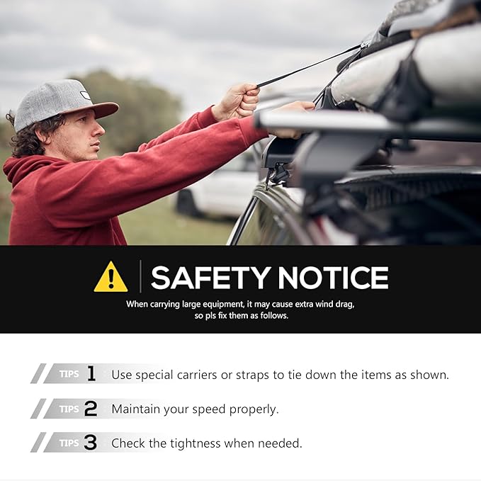 Roof Rack Cargo Basket with 4PCS LED Light Bar Compatible - Image 6