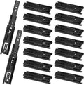 8 pair 6 inch black soft close drawer, main product view