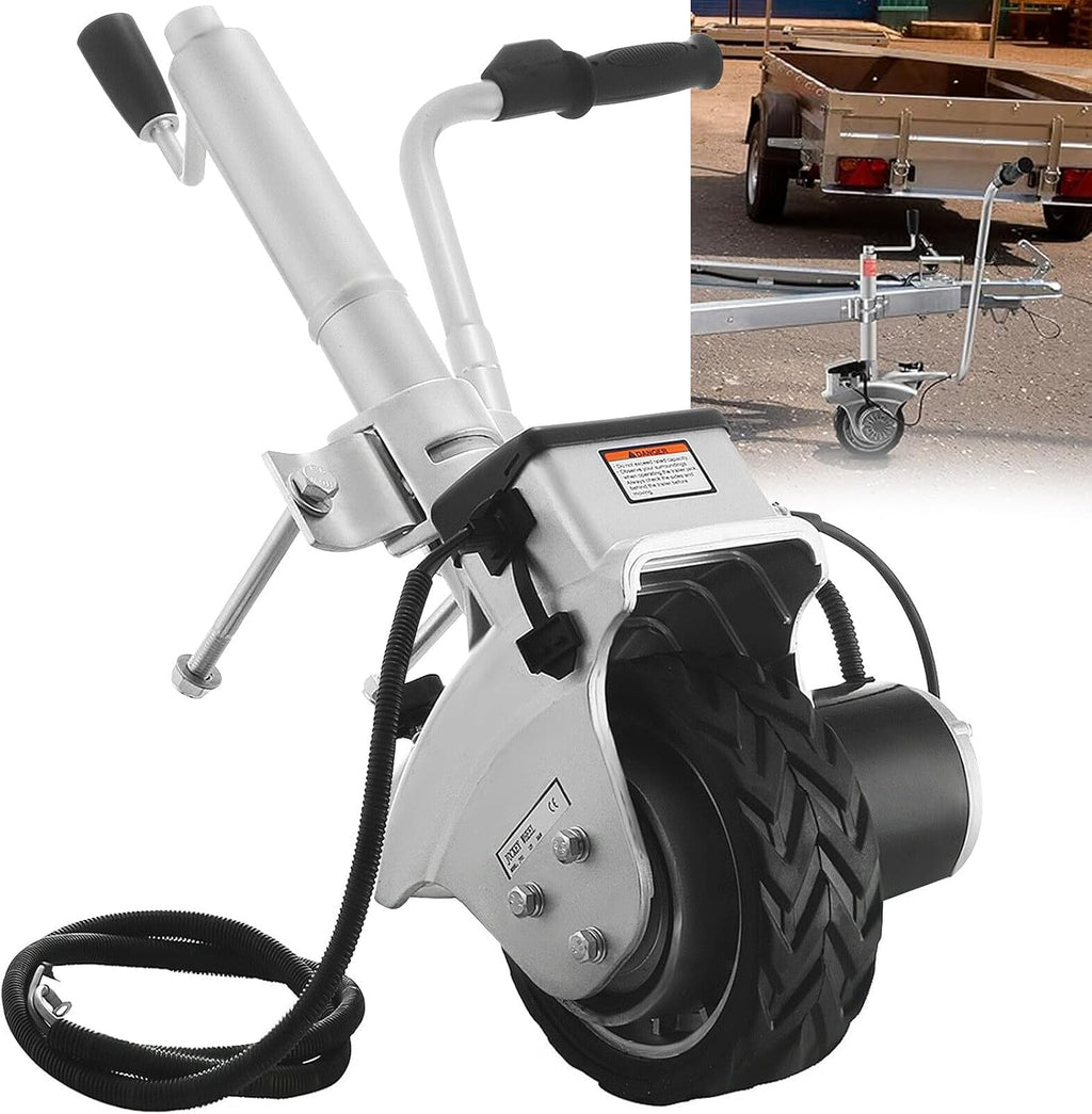 Motorised Jockey Wheels, Electric Trailer Dolly, Max Load 5000lbs, Trailer Move, 12V/350W Trailer Jack, Mover Maneuver Trailer Boat