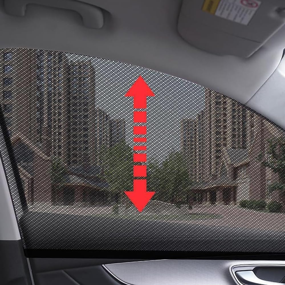 4 Pack Custom Fit Car Window Bug Net for Kia Sportage 2023 2024 2025, Anti-Mosquito Breathable Automotive Camping Sunshade Privacy Screen,B SUV Models
