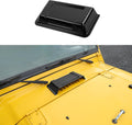 CheroCar Black Hood Vent Cover Engine Hood Hinge Cover Fit for 1996-2018 Jeep Wrangler JK JKU TJ Unlimited Hood Scoop Vent Cover Exterior Accessories