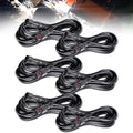 LEDMIRCY LED Rock Lights Extension Cable 2 Pins Wire Connectors 6PCS 5ft 22AWG Female Male Waterproof Extension Cable 11mm Nut Small Size for LED Strip Light Driving Fog Lights(Only for Single Color)