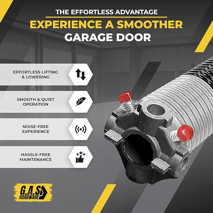 Garage Door Torsion Spring 218x1.75x33 Includes 1” Steel Bearing, Non-Slip - Image 5