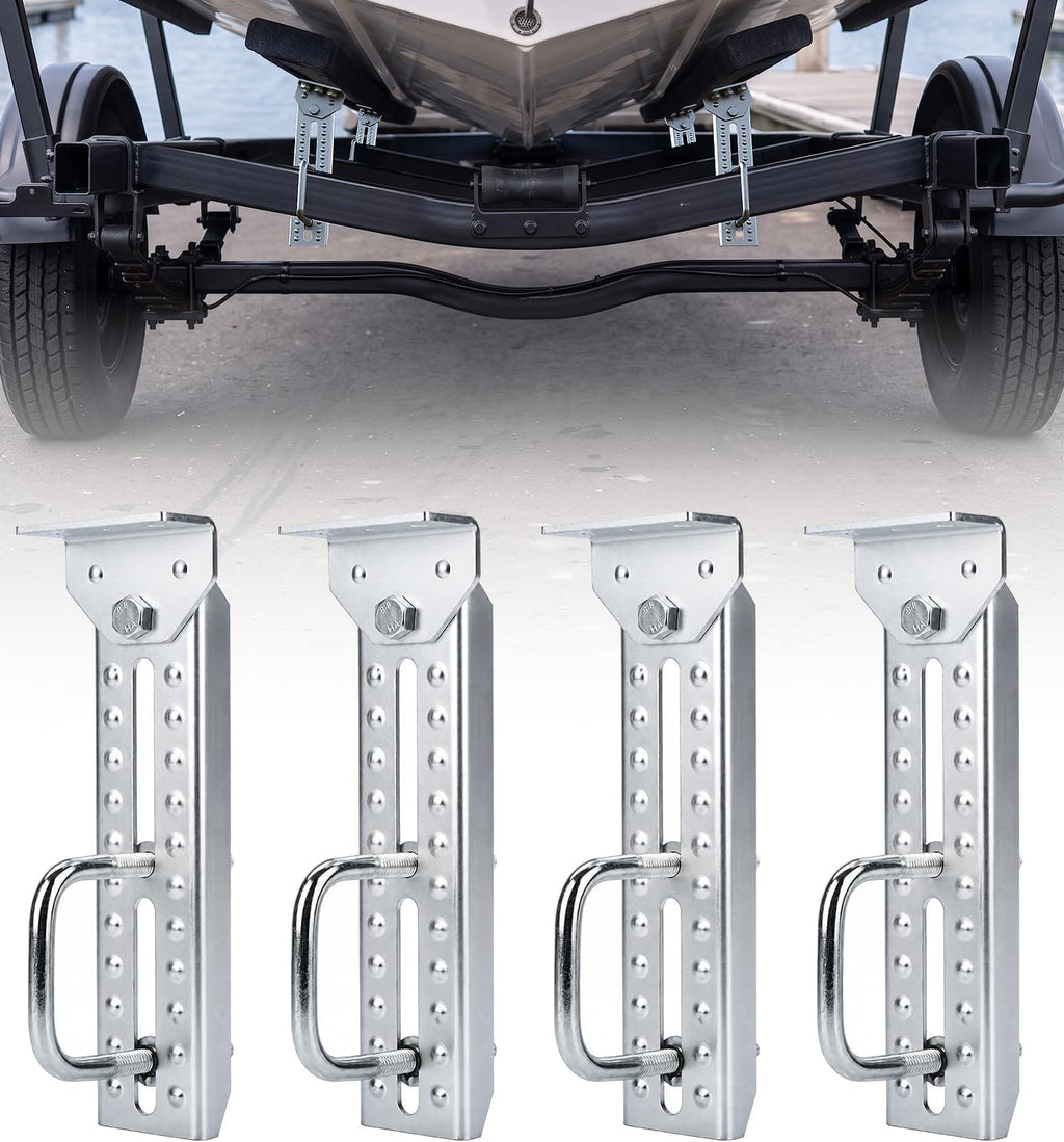 heavy duty boat trailer bunk brackets, 4 pcs, main product view
