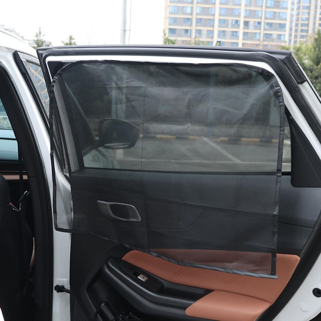 Magnetic Car Sun Shade UV Protection Auto Window Sunshade Side Curtain Summer Protection, Front Window Mesh Sun Visor (20 * 44 * 72cm)