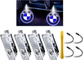4 Pack Never Fade HD Car Door Lights Logo Projector LED Welcome Lights Accessories, Compatible with BMW X1/X2/X3/X4/X5/X6/X7, M, Z, and GT Series Models
