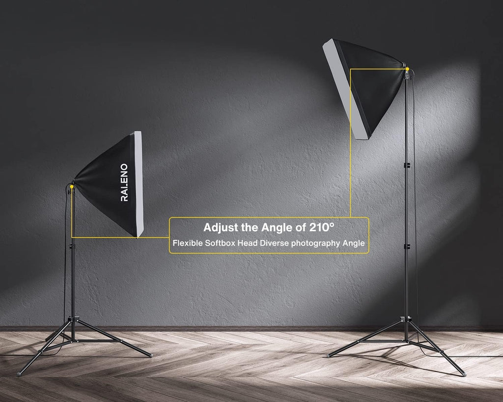 raleno photography lighting kit, 8.5x10ft backdrop stands with, close-up detail