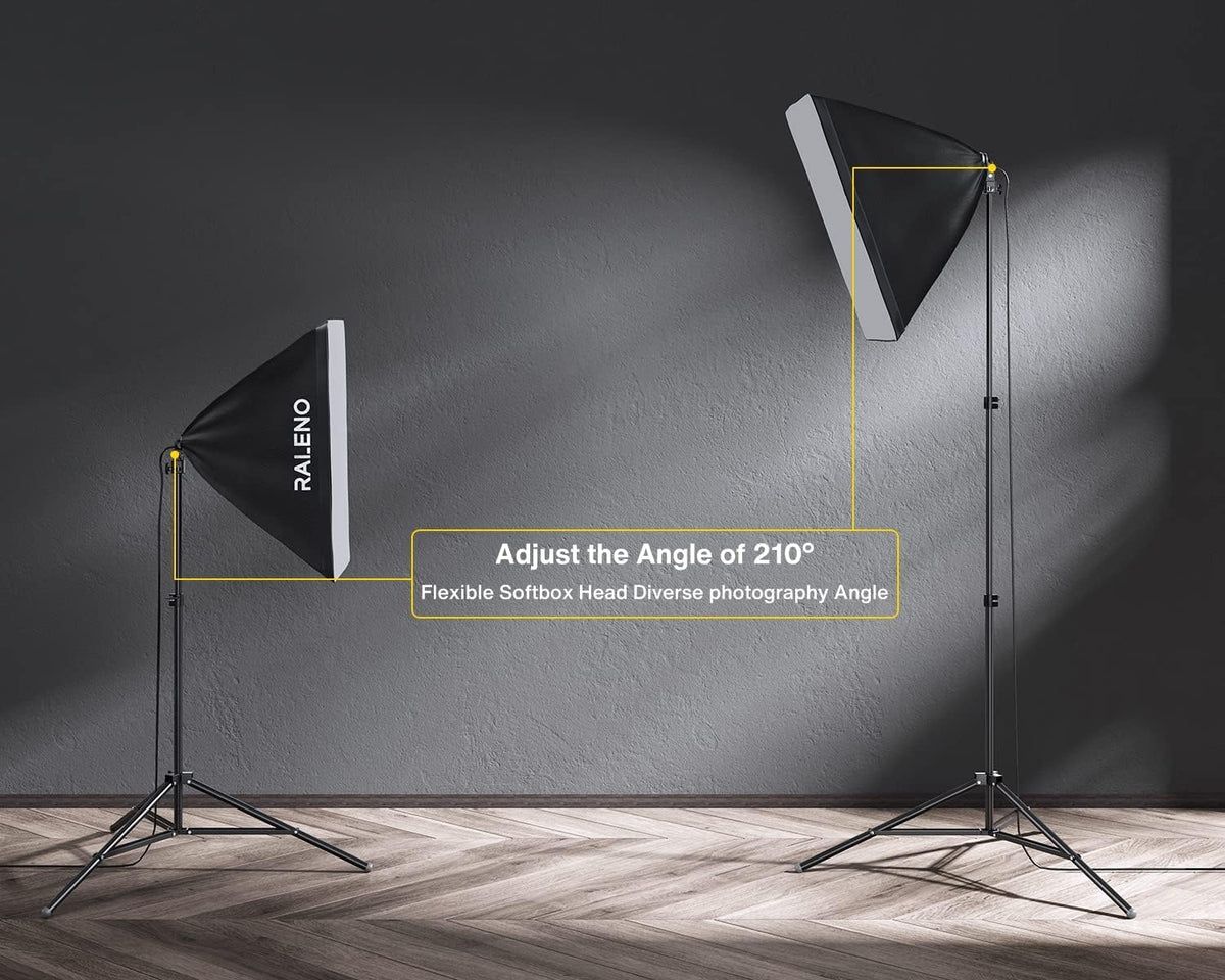 raleno photography lighting kit, 8.5x10ft backdrop stands with, close-up detail