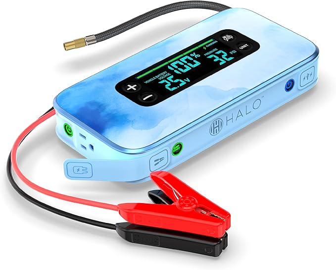 HALO Bolt Ultimate 3 Portable Car Battery Jump Starter | 130 PSI Air Compressor by Halo