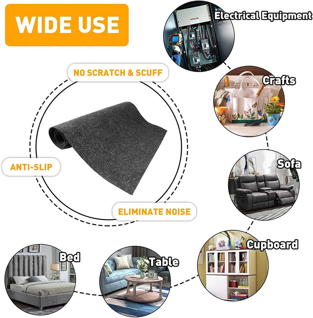 78"x40" Grey Underfelt Carpet for Speaker, Sub Box Carpet, Auto, RV, Boat, Marine, Truck, Car Trunk Felt Fabric Material