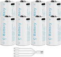 Rechargeable Lithium C Battery 8 Pack, Batteries c Size，Long Lasting1.5V C by Unknown