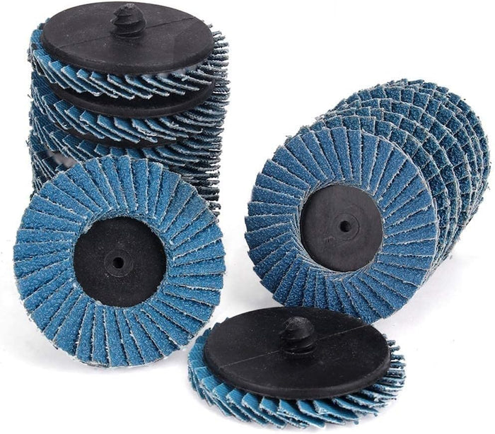 48 PCS 2 inch Flap Disc(40/60/80/120 Grits),T27 Zirconia Alumina