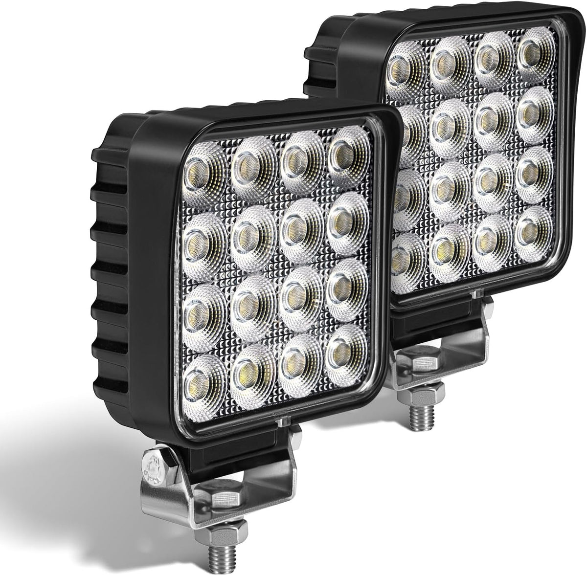 4.3" 12V LED Flood Lights 46W, 24 Volt Work Lights