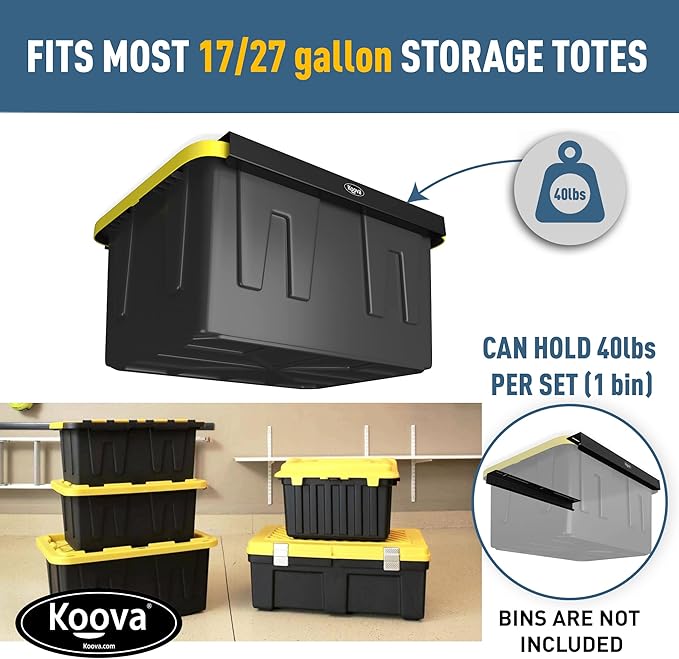 Koova Heavy-Duty Overhead Garage Storage Rack - Image 3