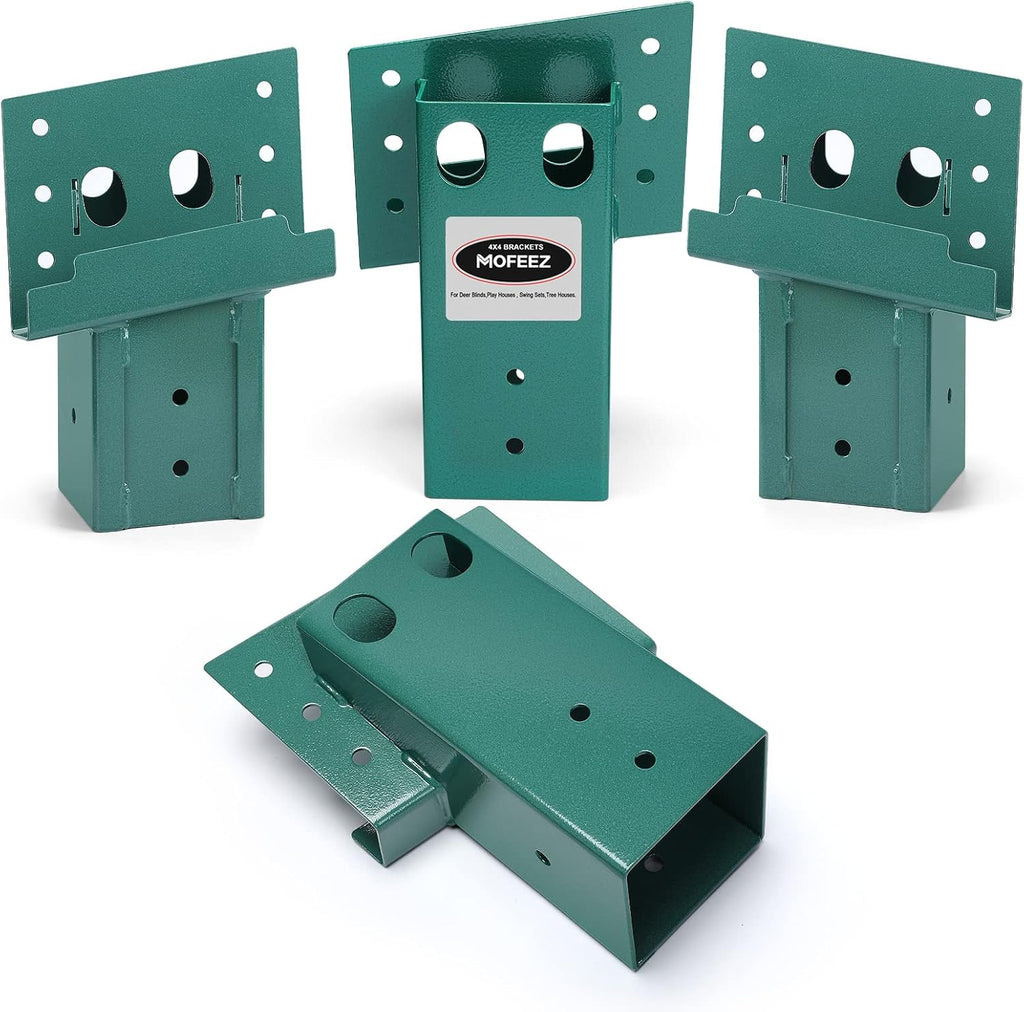 mofeez outdoor 4x4 compound angle brackets for deer shown in use