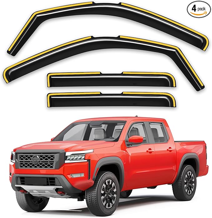 in-Channel Window Rain Guards Fit by Unknown