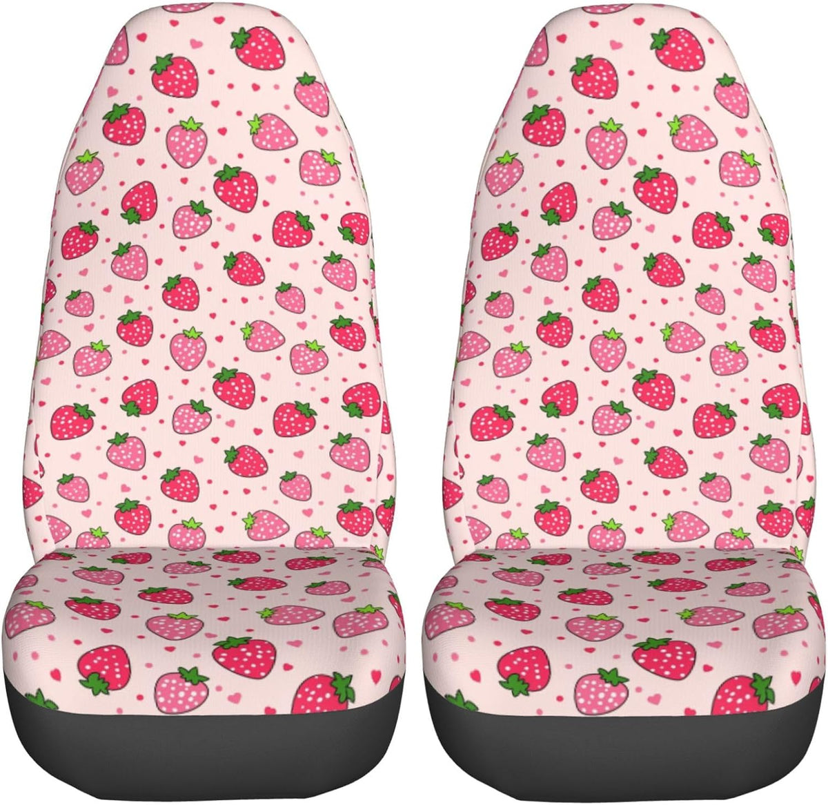 dujiea pink strawberry 2 pcs universal auto seat, main product view