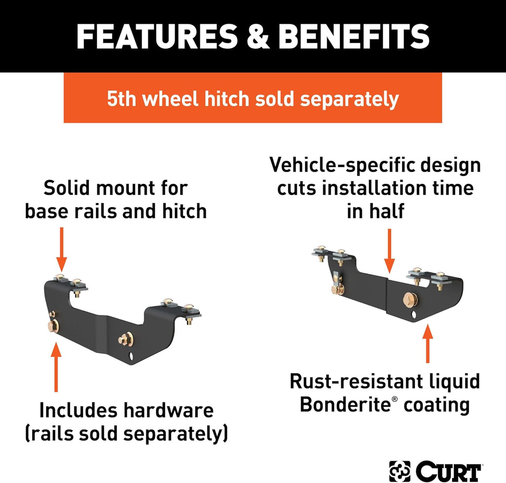 CURT 16418 5th Wheel Installation Brackets