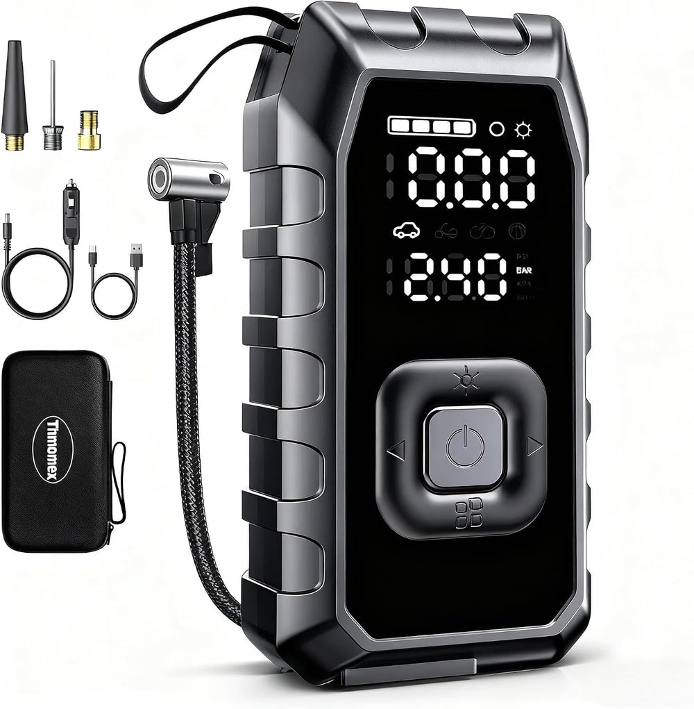 Portable Air Compressor Tire Inflator, 2X Faster Inflation Cordless Air Compr...