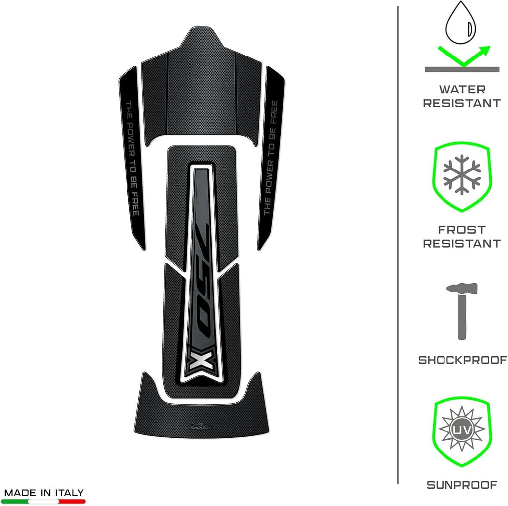 Resin Bike Motorcycle Stickers Compatible with Honda NC750X 2021-2023. Motorcycle Protection Tank from Bumps and Scratches. 3D Stickers Resin - Made in Italy