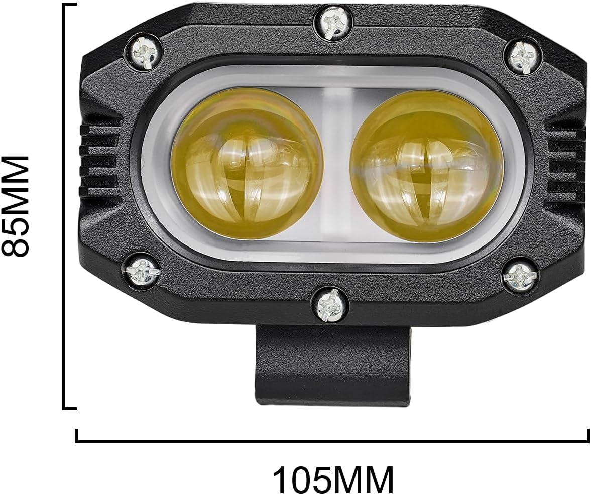 E Dirt Bike LED Driving Lights for Yozma in 10, Headlight Front Light Bar for in10