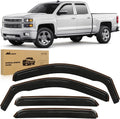 nilight in-channel window visors for silverado/sierra 1500 2007-2013, main product view