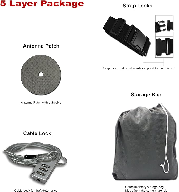 5-Layer Full Car Cover – Semi Custom Fit - Image 5