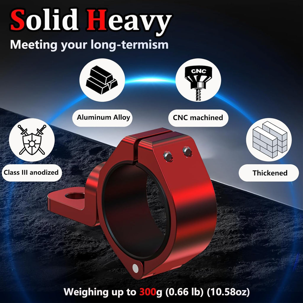 LOKTENWO 2 PCS Solid Heavy Whip Light Mount 360°Adjustable Light Bar Mounting Bracket, Aluminum Alloy Roll Bar Whip Flag Mounts for UTV Fit 1.5''/1.75''/1.85''/2''/2.1'' Roll Cage
