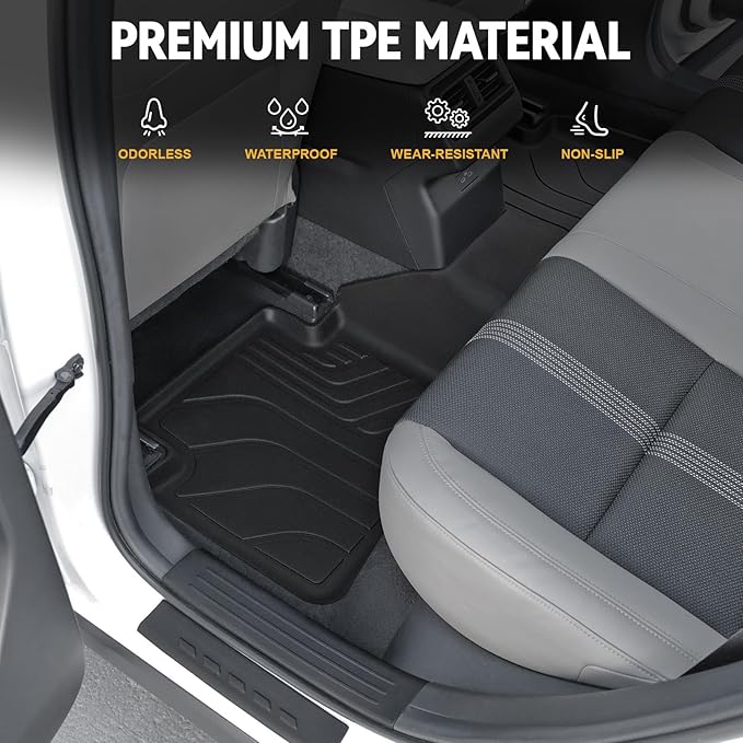 Floor Mats Set for 2023 2024 2025 Mazda CX-50 Gas, Full Coverage All Weather