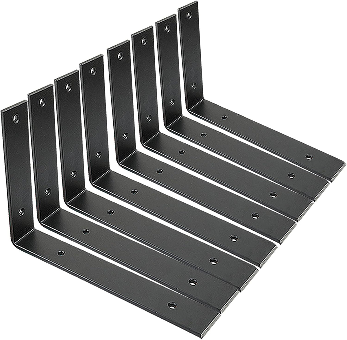shelf brackets 10 inch wall l brackets 8pcs, main product view