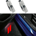 2PCS Never Fade Door Lights Logo for Dodge Challenger Hornet GT R/T, Courtesy LED Welcome Puddle Projection Light Lamps Accessories (RED)