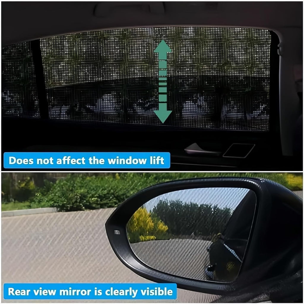 4Pcs Automotive Side Window Screens Mosquito Net for GMC Terrain 2018 2019 2020 2021 2022 2023 2024, Rear Front Door Sunshades Breathable Camping Travel Blocker,SUV