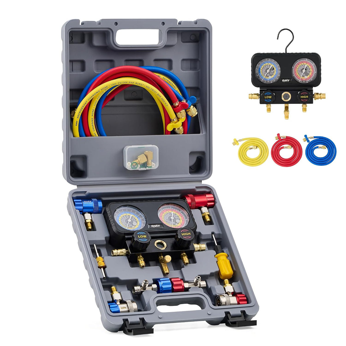 omt ac manifold gauge set with 5ft hoses, main product view
