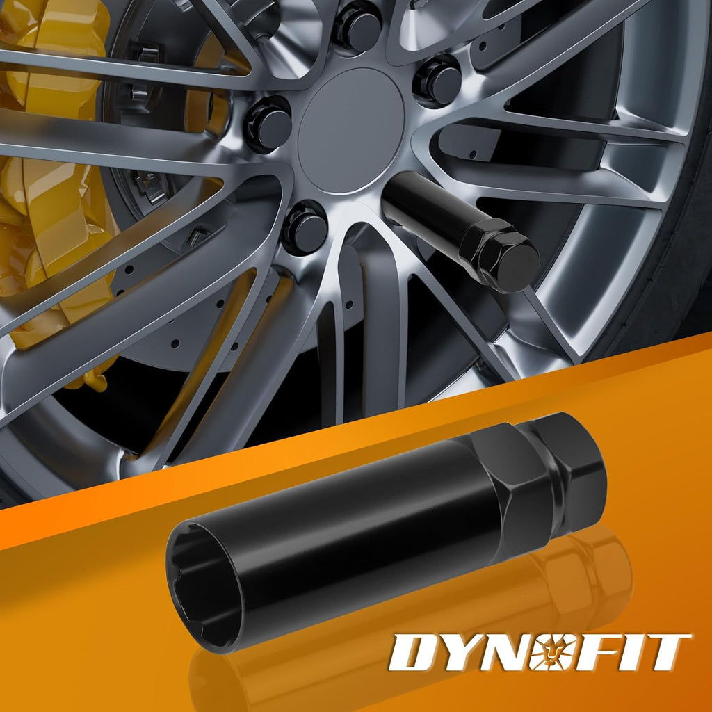 DYNOFIT 6 Spline Tuner Lug Nuts Key for Wrench with 3/4 inch (19mm) and 13/16 inch(21mm) Hex, Aftermarket Spline Lug Nut Socket Replacement Tool for 1/2" 12x1.5 12x1.25 Wheel Nuts