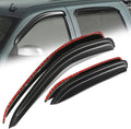 Auto Dynasty 4Pcs Carbon Fiber Pattern Window Visors Compatible