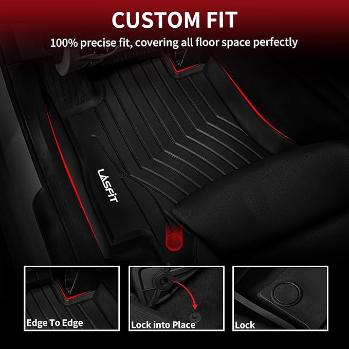 LASFIT Floor Mats for Mercedes Benz E Class 2017-2023 Fit Sedan & Wagon Only - Image 2