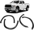 ALMULOO 4Pcs Fender Flares Compatible with 2010-2018 Dodge Ram 2500 3500 Wheel Arch Covers Plastic(PP) Textured Black