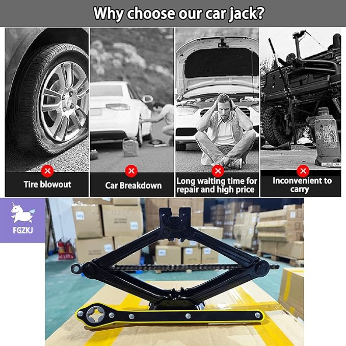 Scissor Jack for Car, Car Jack Kit - Image 5