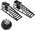 2 Pack Hydraulic Car Ramps 10, 000lbs/5T Capacity Low Profile Car Lift Service by higehio