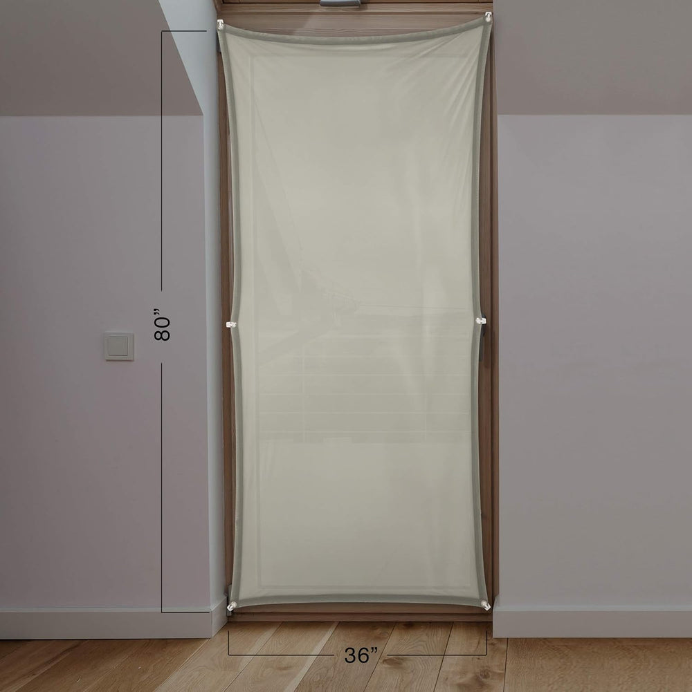 36" x 80" Gray Door Holographic Rear Projection Screen with Mountin...